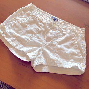 Gap linen cotton white shorts Aubrey style?